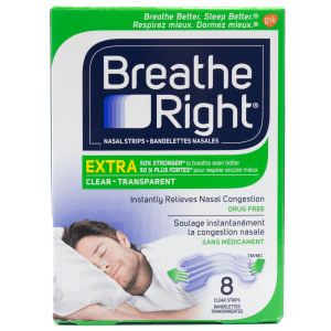 Breathe Right Extra Clear Nasal Strips Nasal Rinses, Sprays and Strips