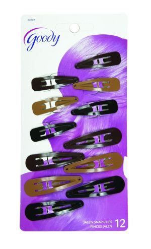 Goody Classics Barrette, Metal Contour, 12 Count