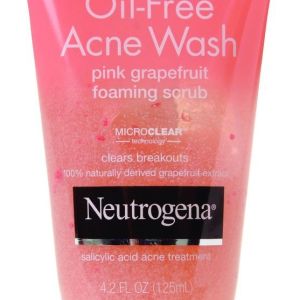Neutrogena Oil-free Acne Wash Pink Grapefruit Foaming Scrub 125.0 Ml Acne Treatments
