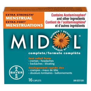 Midol Extra Strength Menstrual Complete Small Bottle Analgesics