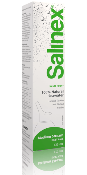 Salinex Daily Nasal Spray, Seawater Medium Stream 125.0 Ml