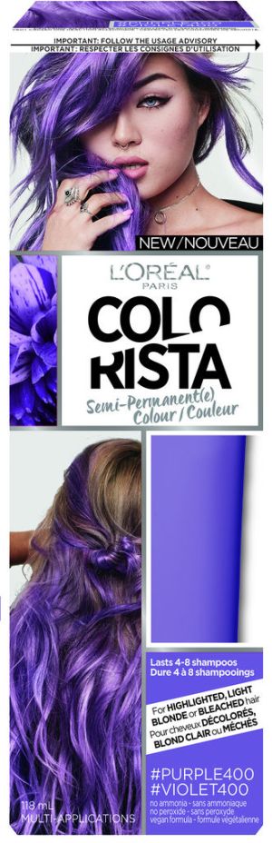 L'oreal Paris Colorista Semi-permanent Hair Color - Light Bleached Blondes, #purple, 1 Kit