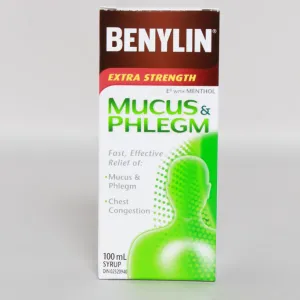 Benylin Extra Strength Cold, Mucus & Phlegm Relief Syrup 100.0 Ml Cough, Cold and Flu Treatments
