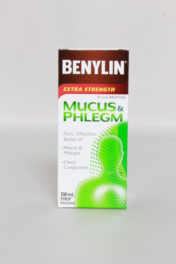 Benylin Extra Strength Cold, Mucus & Phlegm Relief Syrup 100.0 Ml Cough, Cold and Flu Treatments