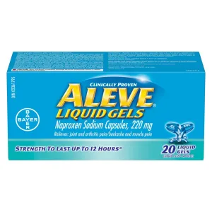 Aleve 220 Mg Liquid Gels Small Bottle