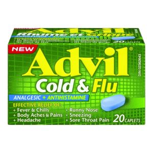 Advil Cold & Flu Caplets Analgesics and Antipyretics