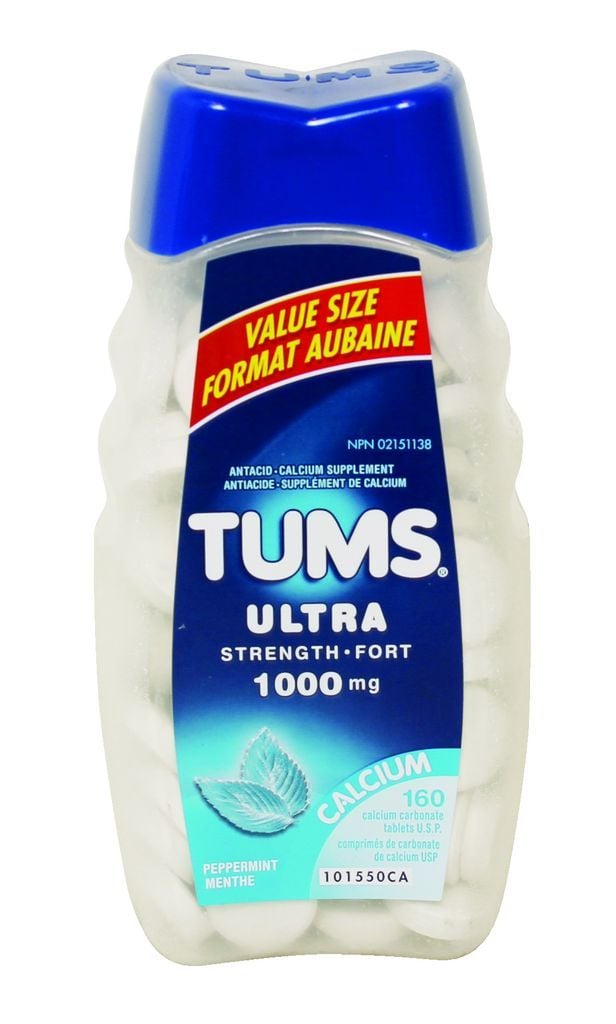 Tums Ultra Strength 1000mg Antacid For Heartburn Relief