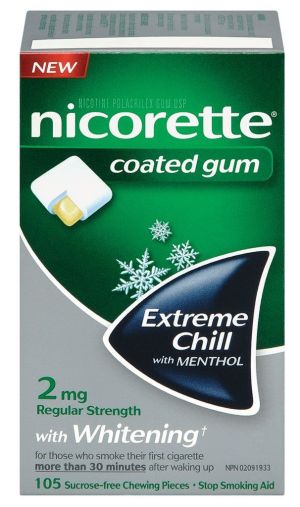 Nicorette Gum, Extreme Chill Mint, 2mg