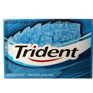 Trident Sugarless Pellet Peppermint 12pc Gum