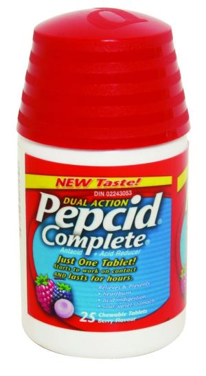 Pepcid Complete Berry Chewable 25 Tabs