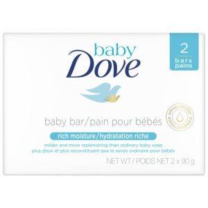 Dove Baby Dove Cleansing Bar Rich Moisture 2x90g 1.0 Pk