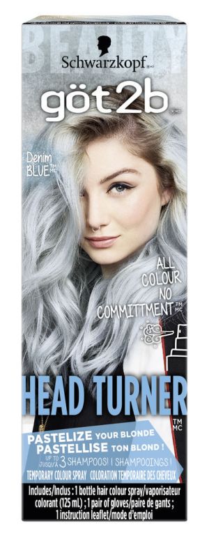 Got2b Ps2 Denim Blue Pastel Colour Spray 125ml