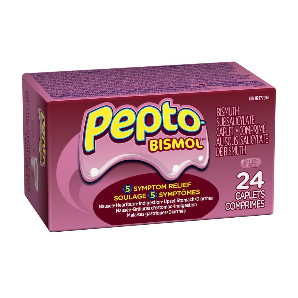 Pepto Bismol Caplets For Nausea, Heartburn, Indigestion, Upset Stomach