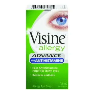 Visine Advance With Antihistamine Allergy Eye Drops, 15 Ml Eye Preparations