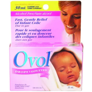 Ovol Drops For Infant Colic Gas 30.0 Ml Antacids and Digestive Support