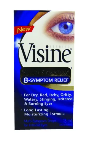 Visine Multi-symptom 8-symptom Relief Eye Drops