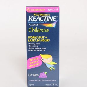 Reactine Child Grape Cough and Cold