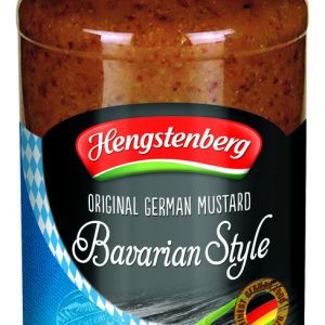 Hengstenberg Mustard in Glass Jar – Bavarian (Sweet & Spicy), 8.3 Oz Food & Snacks