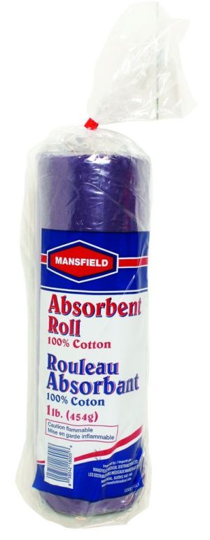 Mansfield Cotton Roll 100% Pure Polybag 454g