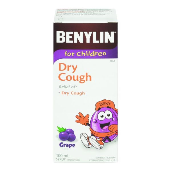 Benylin Dm Childrens Cough Syrup 100ml Cough, Cold and Flu Treatments