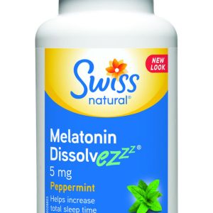 Swiss Melatonin Dissolvezzz 5 Mg Peppermint Sublingual Tablet 120.0 Tab Herbal And Natural