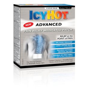 Icy Hot Advanced Medicated Patch 5.0 Count Hot cold Therapy