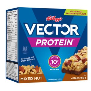 Kellogg’s Vector Protein Bars, Mixed Nut, 160G, 4 Bars Food & Snacks