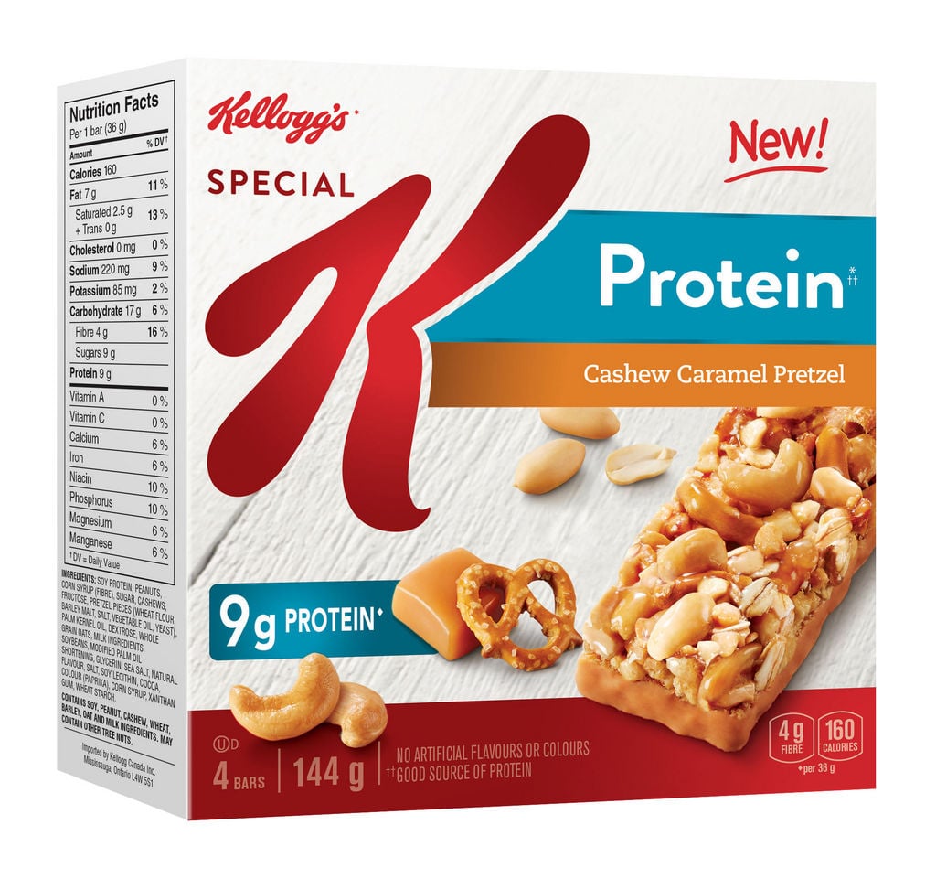 Kellogg's Special K Protein Bars - Cashew Caramel Pretzel, 144g