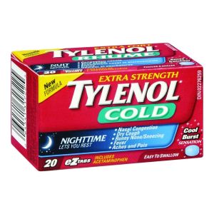 Tylenol Cold Extra Strength Nighttime EZ Tabs