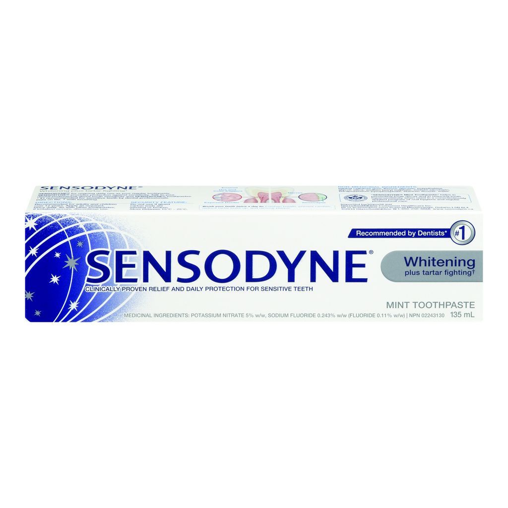 Sensodyne Whitening Plus Tartar Fighting Toothpaste CTC Health