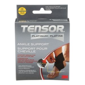 Tensor Platinum Ankle Support Black One Size Supports And Braces