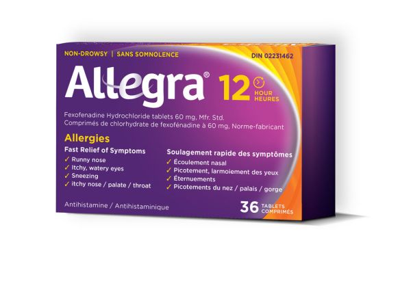 Allegra 12 Hour Allergy Relief 36 Tablets Antihistamines