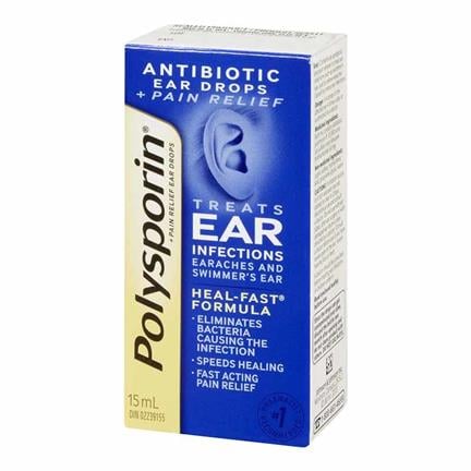 Polysporin Plus Pain Relief Ear Drops - CTC Health