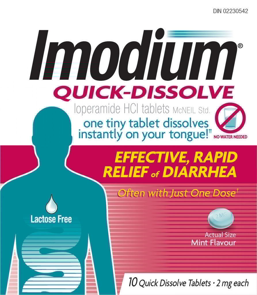 Imodium Diarrhea Relief, QuickDissolve Tablets 10 ea CTC Health