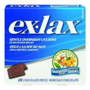 Ex-lax Chocolate Pieces Laxatives, Fibre and Anti-Diarrheals