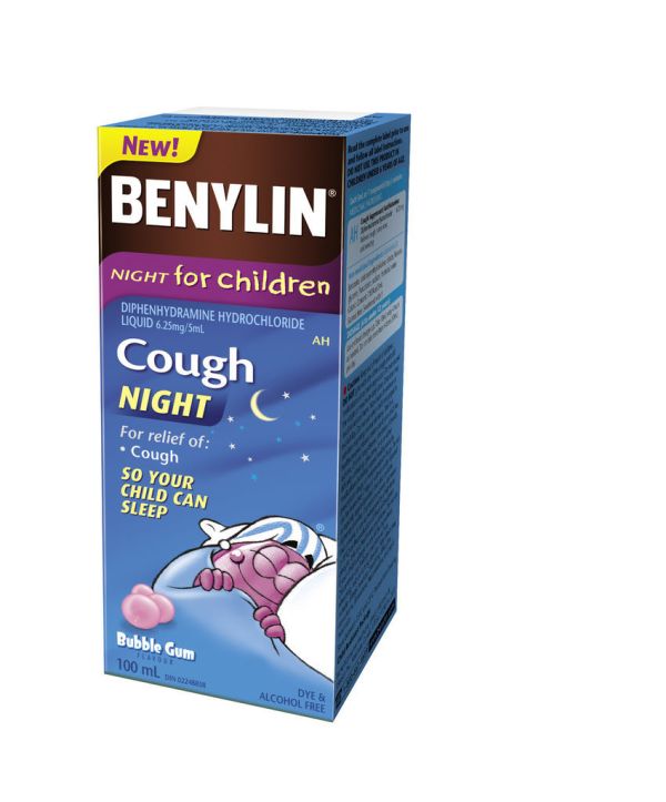Benylin For Children Cough Night Cough, Cold and Flu Treatments