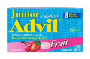 Junior Strength Advil Chewable Tablets Fruit 20s