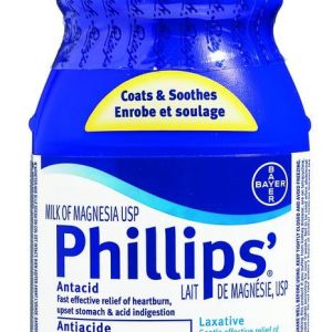 Bayer Healthcare Consumer Care Phillips’ Milk Of Magnesia Original Laxative Liquid Antacids / Laxatives