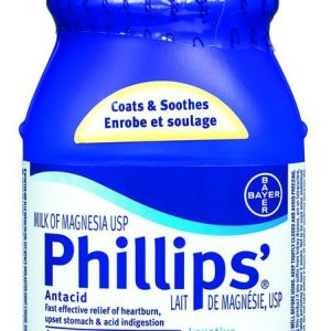 Phillips Phillips Milk Of Magnesia Mint, Constipation Relief, Cramp Free, Stimulant-free, Saline Laxative, 350ml 350.0 Ml Laxatives, Fibre and Anti-Diarrheals