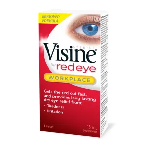 Visine For Red Eye, Workplace Redness Relief