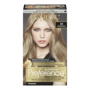 Loreal Preference Medium Ash Blonde 18 Hair Care