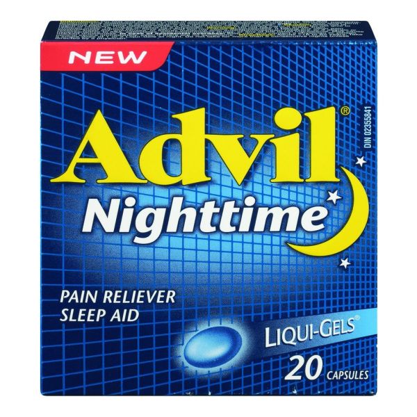 Advil Nighttime Liqui-gels Analgesics and Antipyretics