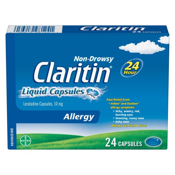 Claritin Liquid Capsules, 24 Hour Non-drowsy, Allergy Relief Antihistamines