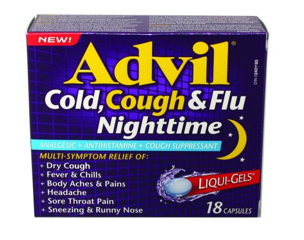 Advil Cold, Cough And Flu Nighttime Cough, Cold and Flu Treatments