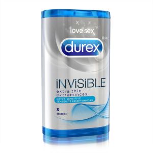 Durex Durex Invisible Extra Thin, Extra Sensitive Condoms 8.0 Count Family Planning