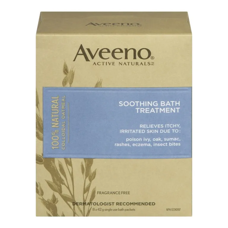 Aveeno Soothing Bath Treatment Colloidal Oatmeal Skin Protectant Single ...