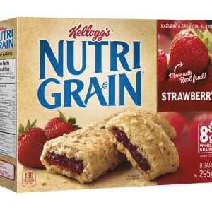 Kellogg’s Nutri-grain Cereal Bars 295g – Strawberry, 8 Bars Snacks