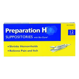Preparation H Suppositories With Bio-dyne Hemorrhoid Treatment
