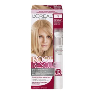 L'oreal Paris Magic Root Rescue 10 Minute Root Hair Coloring Kit, 9 Light Blonde, 1 Kit
