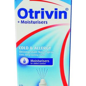 Otrivin Medicated W/moisturizers Cold & Allergy Relief Nasal Decongestant Nasal Rinses, Sprays and Strips